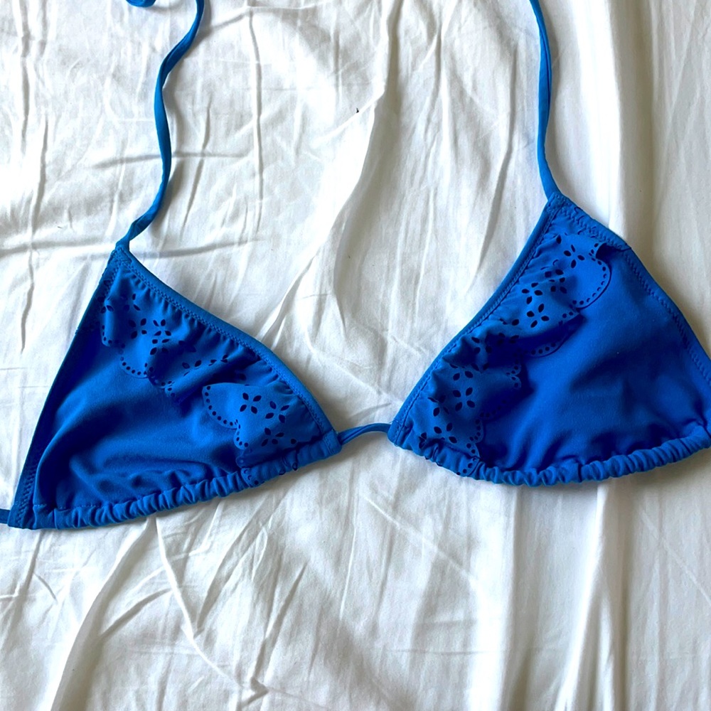 Princesse Tam-tam Ruffled string bikini top